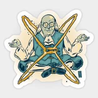 Zen Franklin Sticker